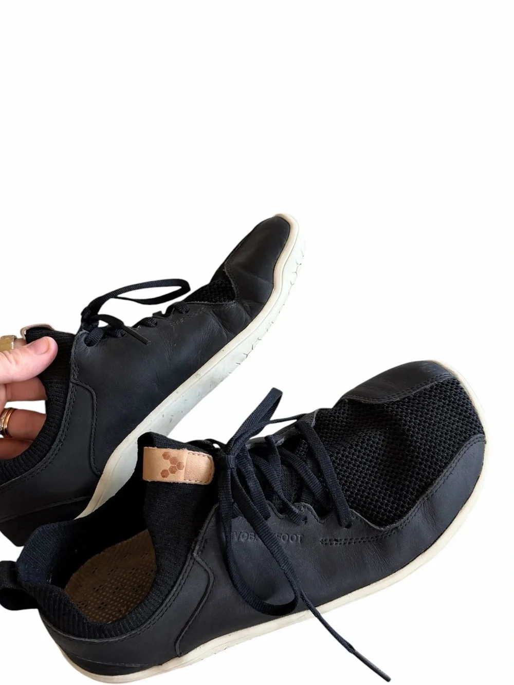 Vivobarefoot Primus Knit and Leather Barefoot Sneakers Vivo barefoot